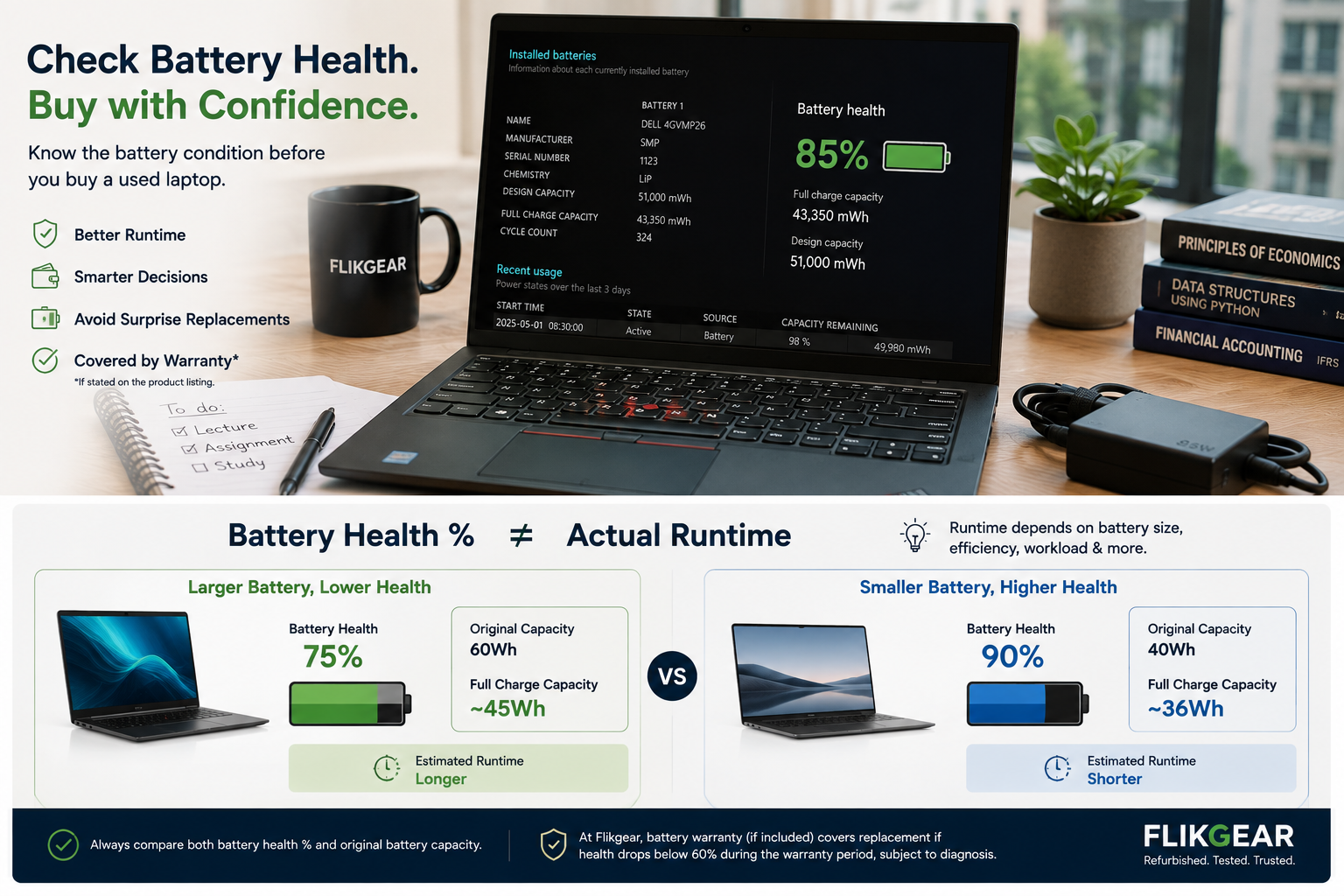 Used Laptop Battery Health: What Percentage Is Good?